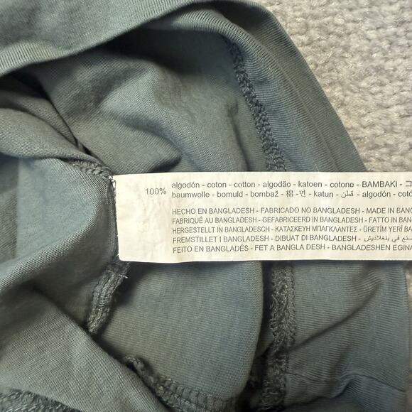 Zara Dress Womens Small Green Casual Loose Cotton T Shirt Military Army Buttons - Picture 5 of 10